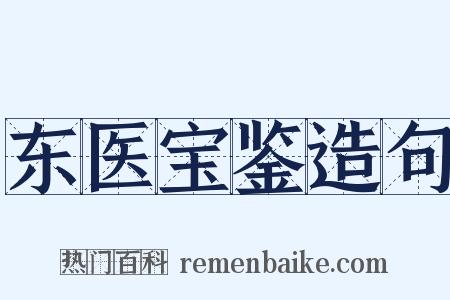 东医宝鉴造句是什么意思的图片